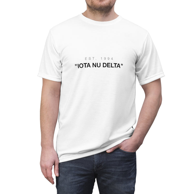 ΙΝΔ X Off-White | "Iota-Nu-Delta" T-Shirt White