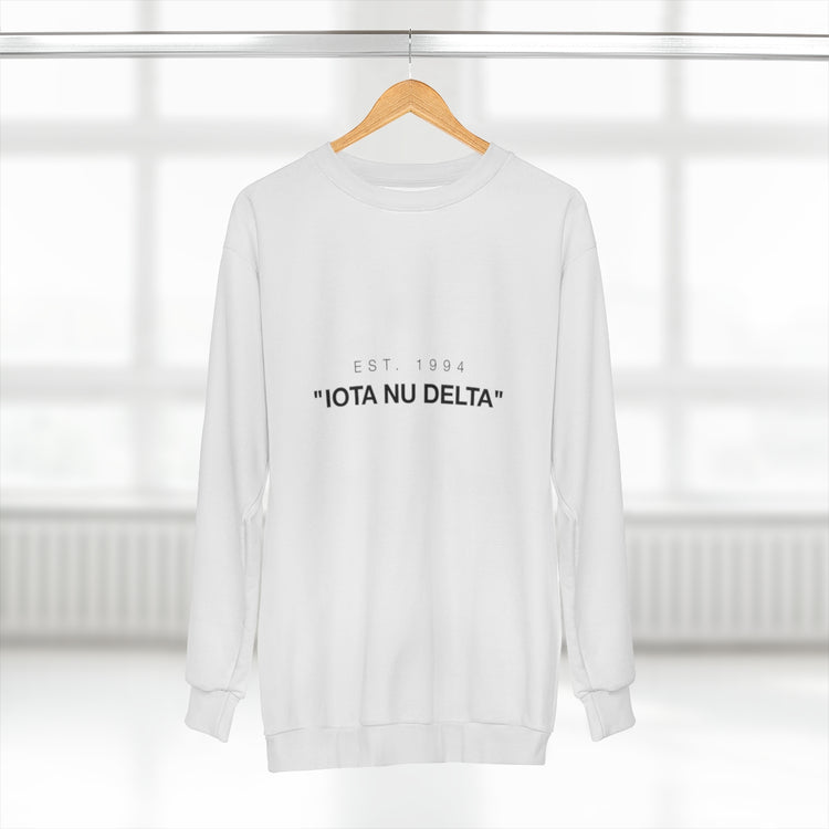 ΙΝΔ X Off-White | "Iota-Nu-Delta" Sweatshirt White