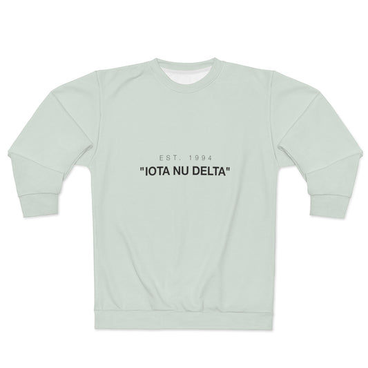 ΙΝΔ X Off-White | "Iota-Nu-Delta" Sweatshirt Mint