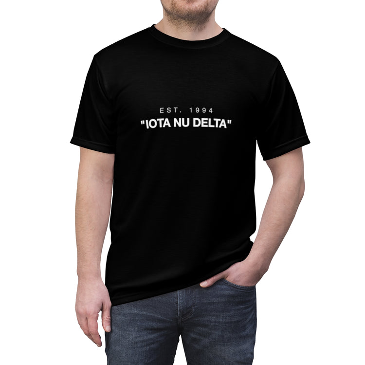 ΙΝΔ X Off-White | "Iota-Nu-Delta" T-Shirt Black