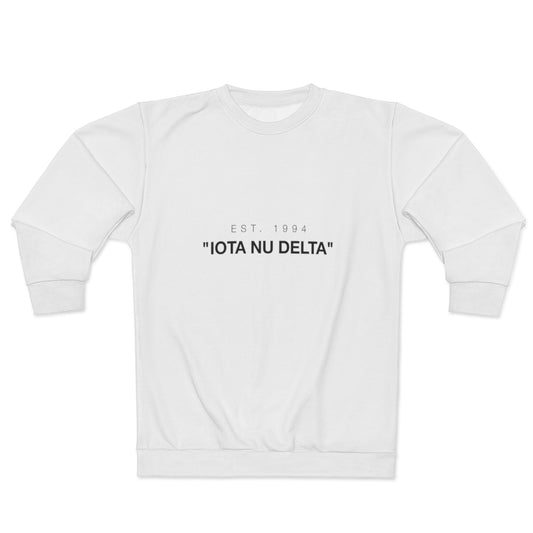 ΙΝΔ X Off-White | "Iota-Nu-Delta" Sweatshirt White