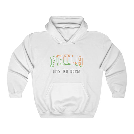 Phila Cross Color Outline - Heavy Blend Hoodie