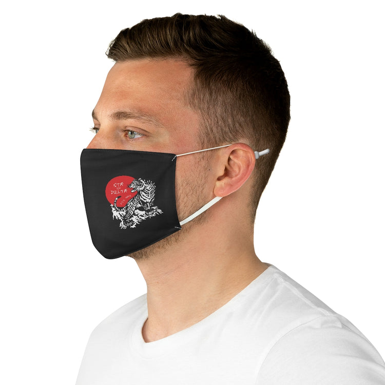 Japanese Tiger Face Mask Black