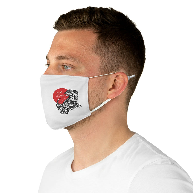 Japanese Tiger - Face Mask White