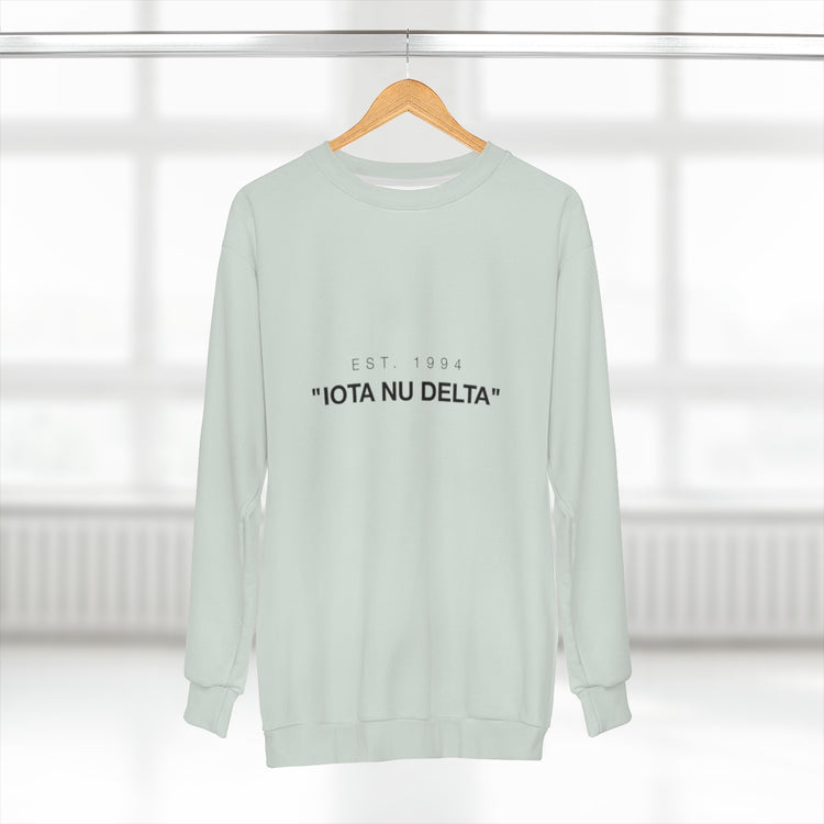 ΙΝΔ X Off-White | "Iota-Nu-Delta" Sweatshirt Mint