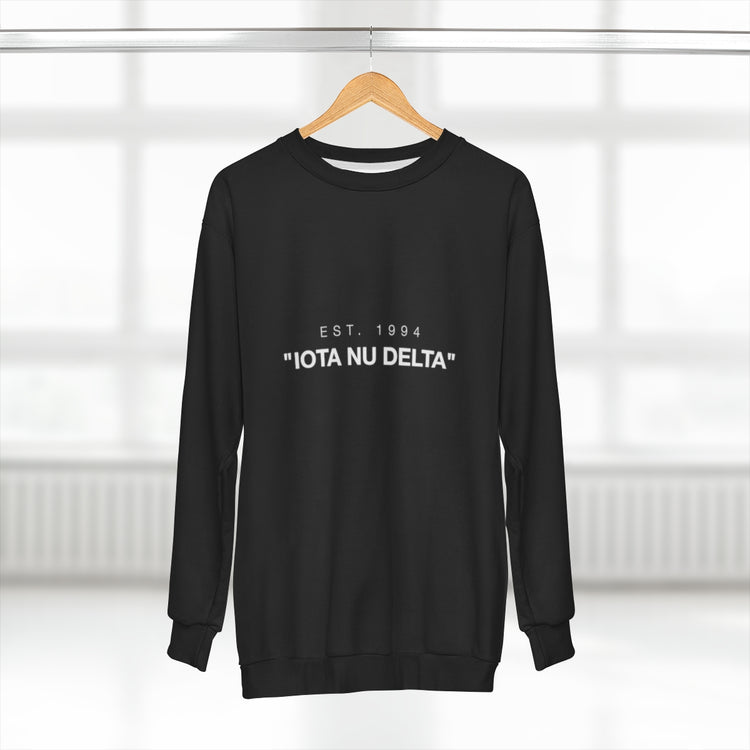 ΙΝΔ X Off-White | "Iota-Nu-Delta" Sweatshirt Black