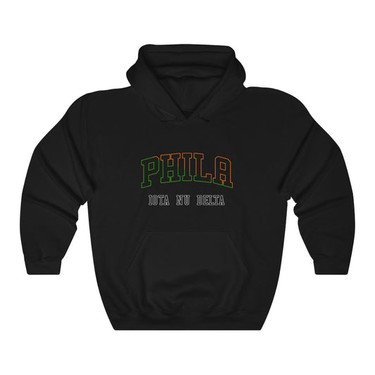 Phila Cross Color Outline - Heavy Blend Hoodie