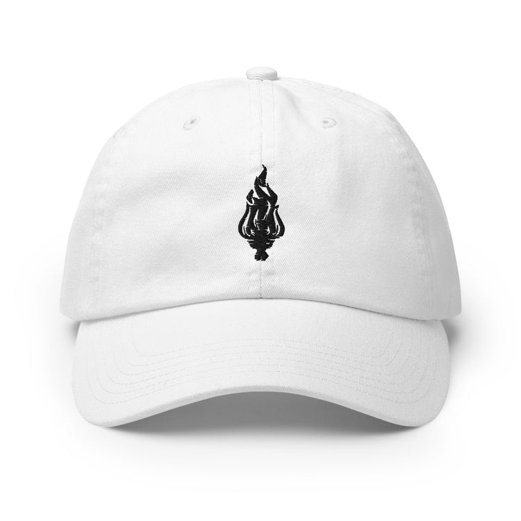 Flame - Champion Dad Cap White