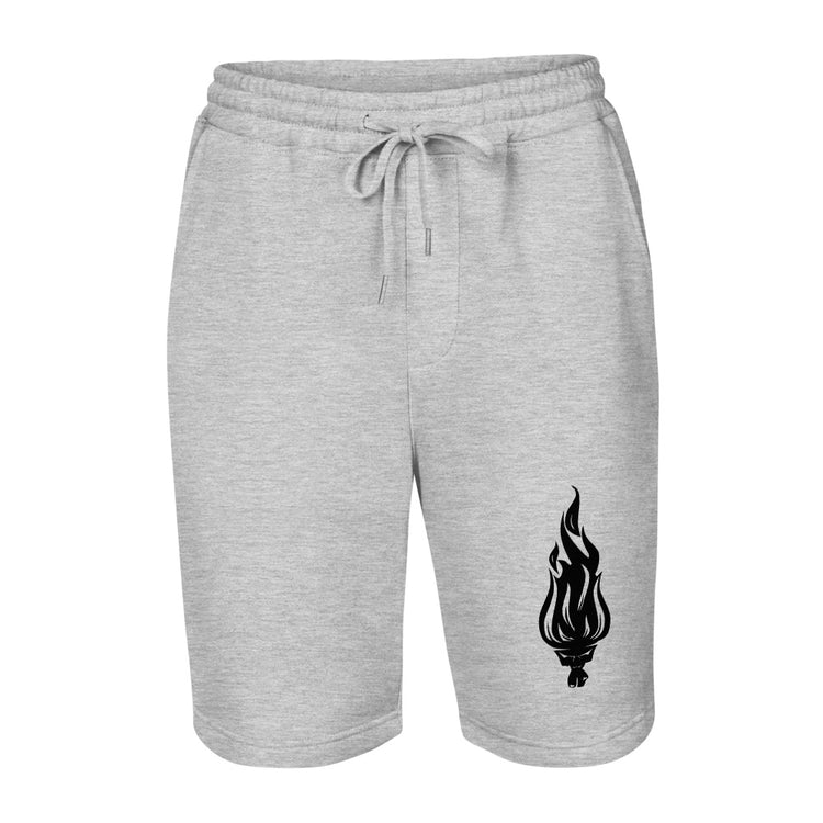 Flame Black - Fleece Shorts