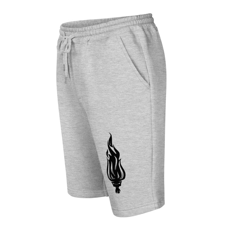 Flame Black - Fleece Shorts