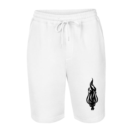 Flame Black - Fleece Shorts