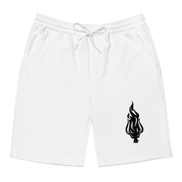 Flame Black - Fleece Shorts