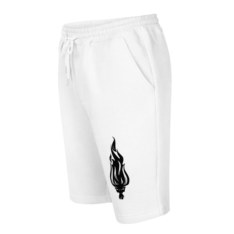 Flame Black - Fleece Shorts