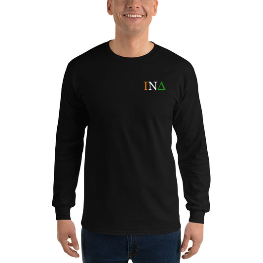 Letters Tri-Color - Long Sleeve Shirt Black