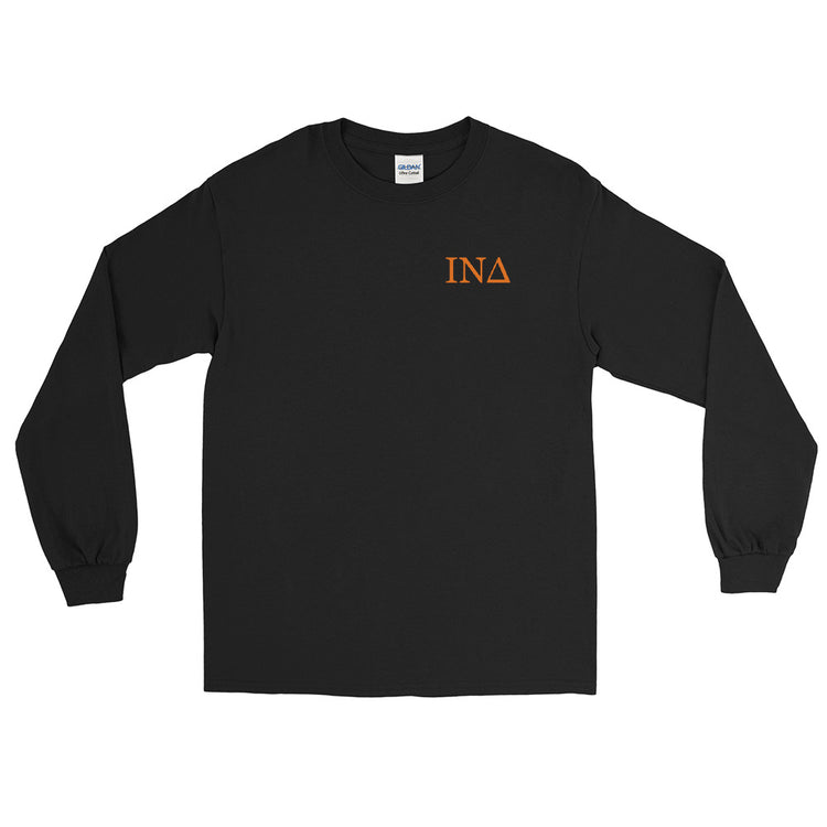 Letters Orange - Long Sleeve Shirt