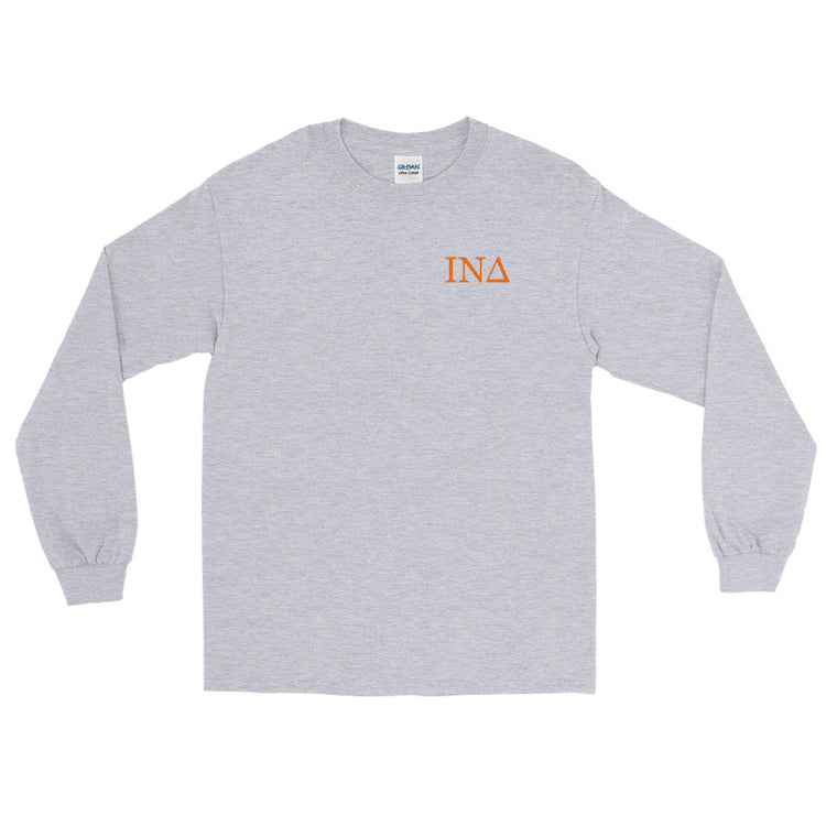 Letters Orange - Long Sleeve Shirt