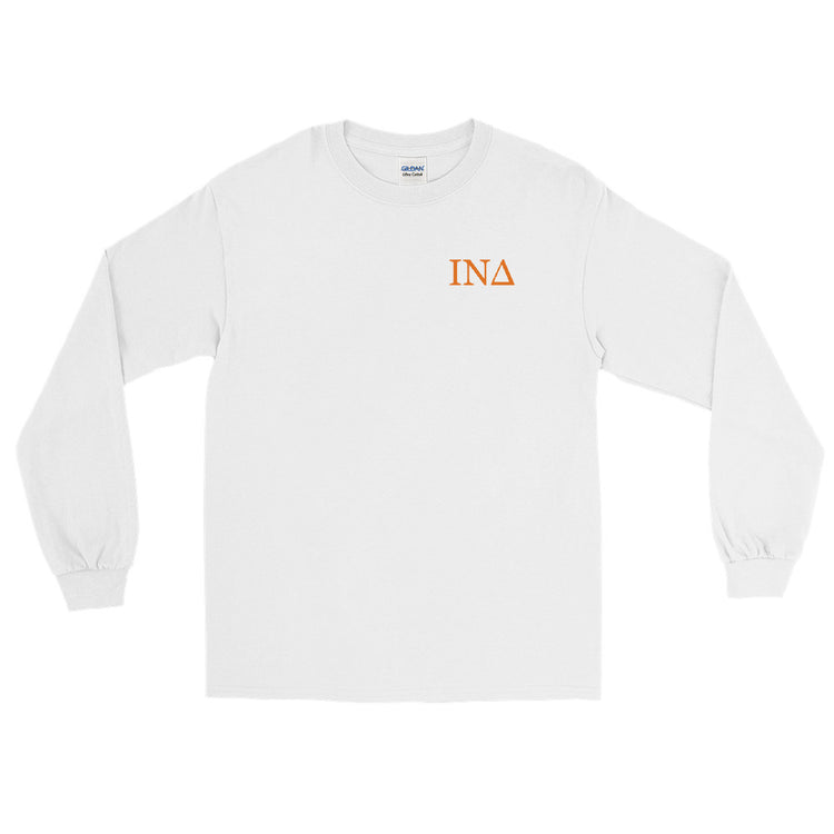 Letters Orange - Long Sleeve Shirt