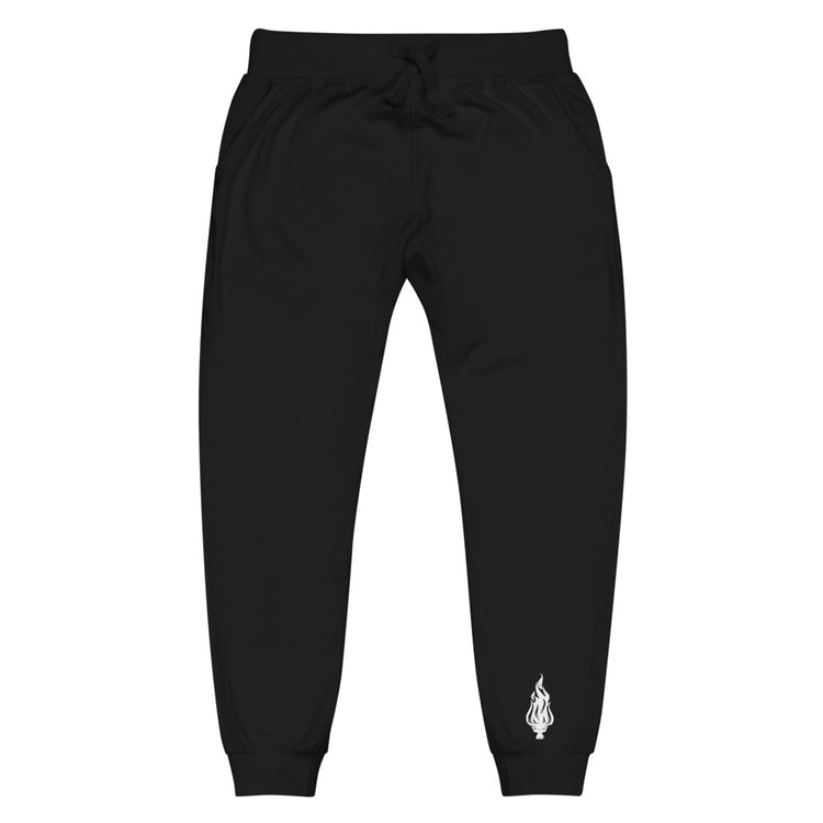 Flame - Fleece Joggers Black