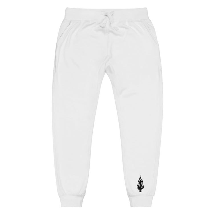 Flame - Fleece Joggers White